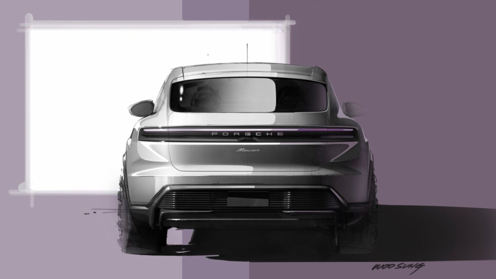 Porsche Memperkenalkan Lakaran Reka Bentuk untuk EV Macan