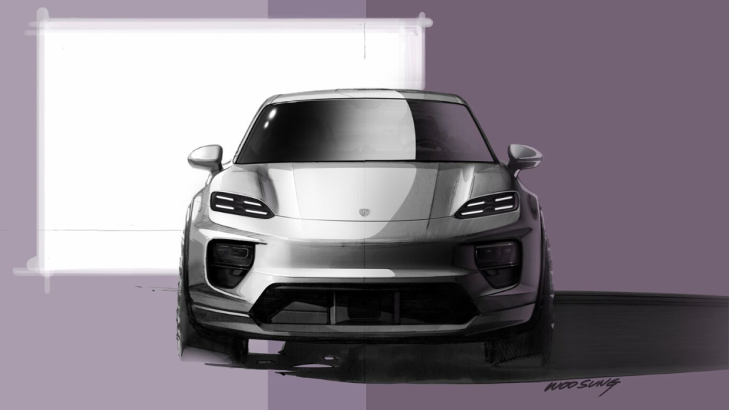 Porsche Memperkenalkan Lakaran Reka Bentuk untuk EV Macan