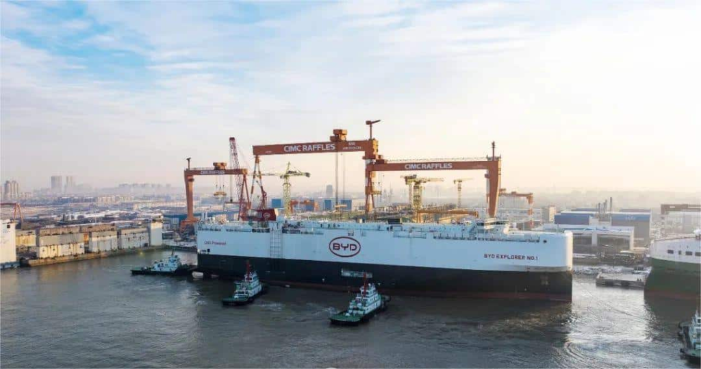 BYD Lancar Kapal Kargo Explorer No. 1 untuk Eksport Kenderaannya