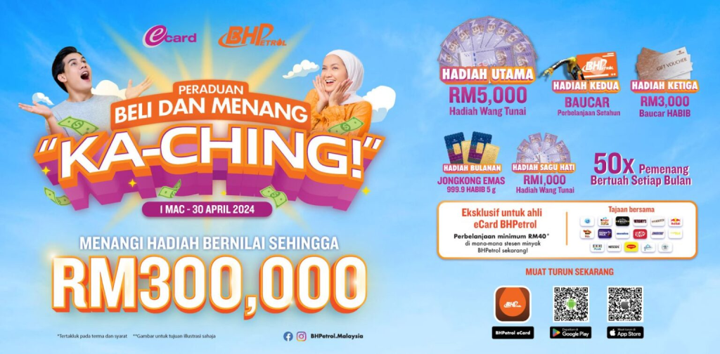 Menangi Hadiah Wang Tunai dan Jongkong Emas Dengan Peraduan Terkini BHPetrol!