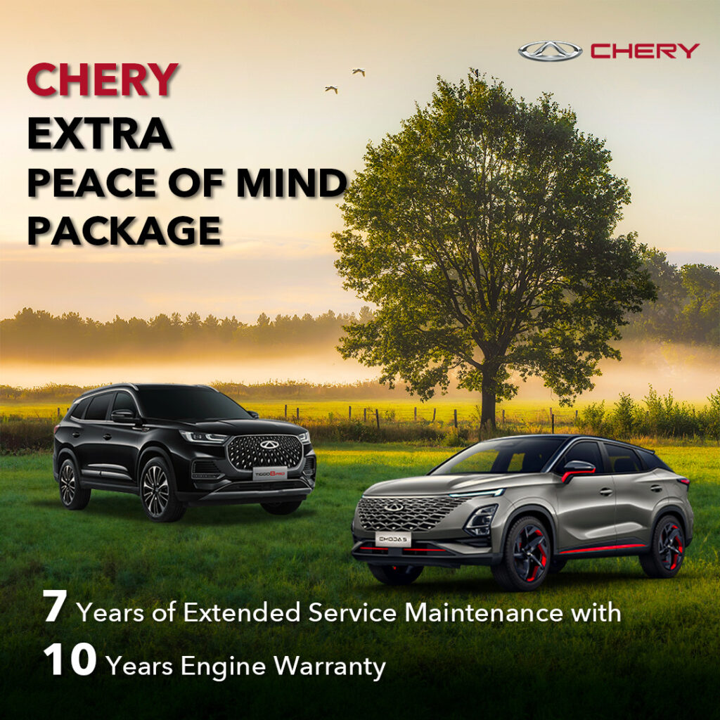 Chery Memperkenalkan Pakej Extra Peace Of Mind