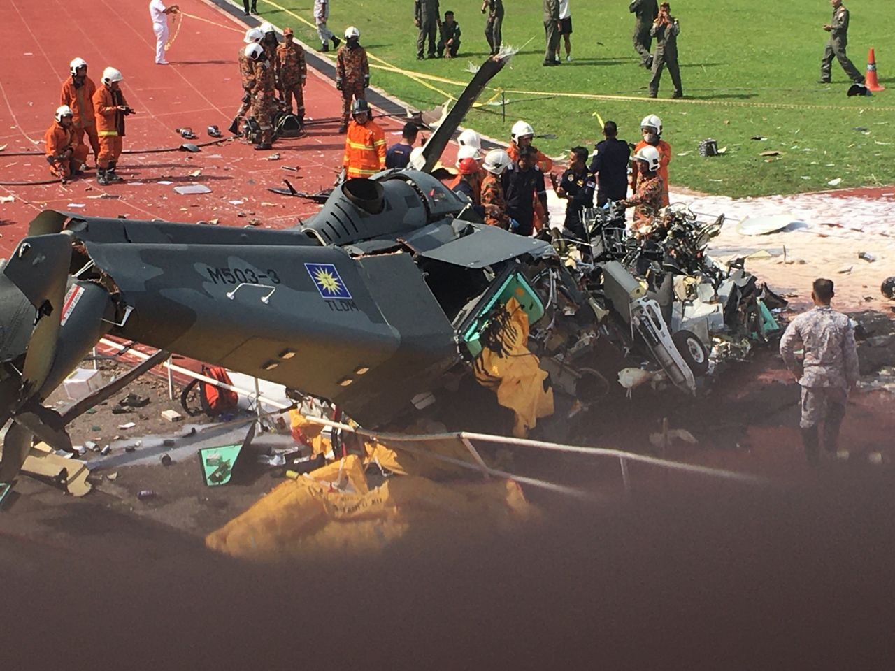 Dua Helikopter Bertembung, 10 Tentera Terkorban