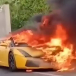 Bergaduh Sebab Komisen, Sengaja Bakar Lamborghini Gallardo
