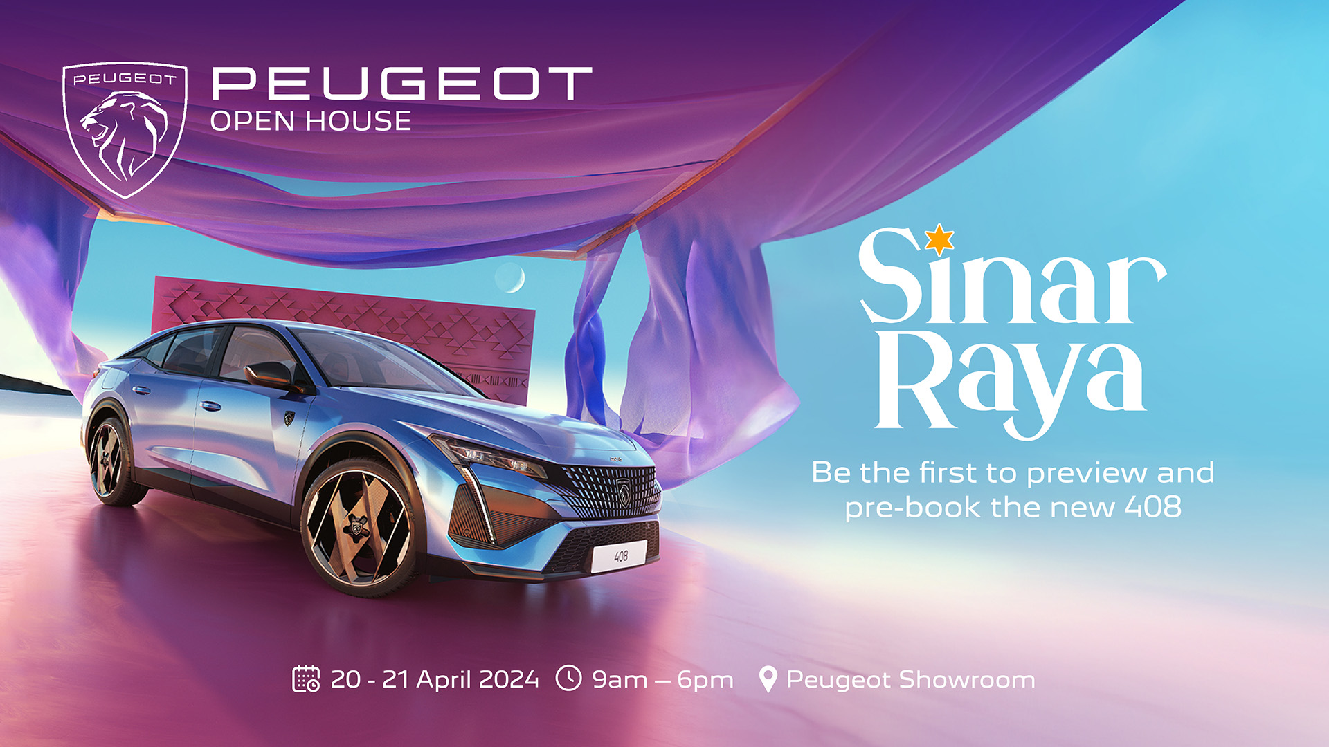 Rumah Terbuka Sinar Raya Peugeot: Alami Peugeot 408 Serba Baharu