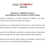 Isu Brake Chery Omoda 5 di Malaysia, Inilah Cerita Sepenuhnya!