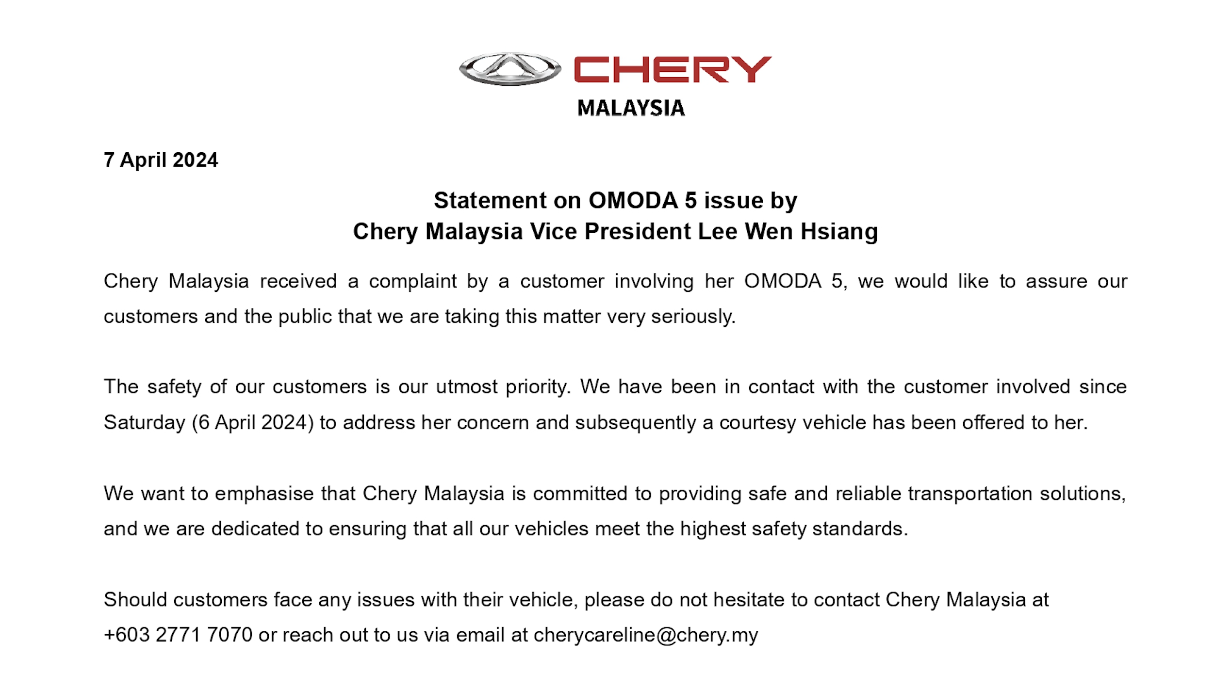 Isu Brake Chery Omoda 5 di Malaysia, Inilah Cerita Sepenuhnya!