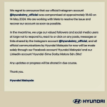 Hyundai Malaysia’s Official Instagram Account Compromised