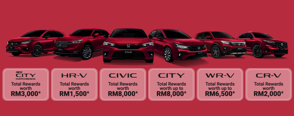 Honda Malaysia Sambut Merdeka dengan Rebat Istimewa Sehingga RM8,000 Untuk Semua Model 2024