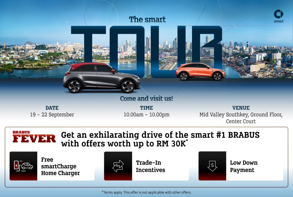 smart Malaysia Brings EV Experience to Midvalley Southkey Mall: Southern Tour Roadshow