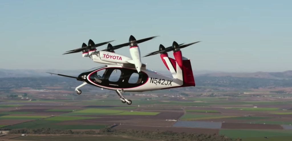 Toyota to Invest $500 Million in Electric Air Taxis
