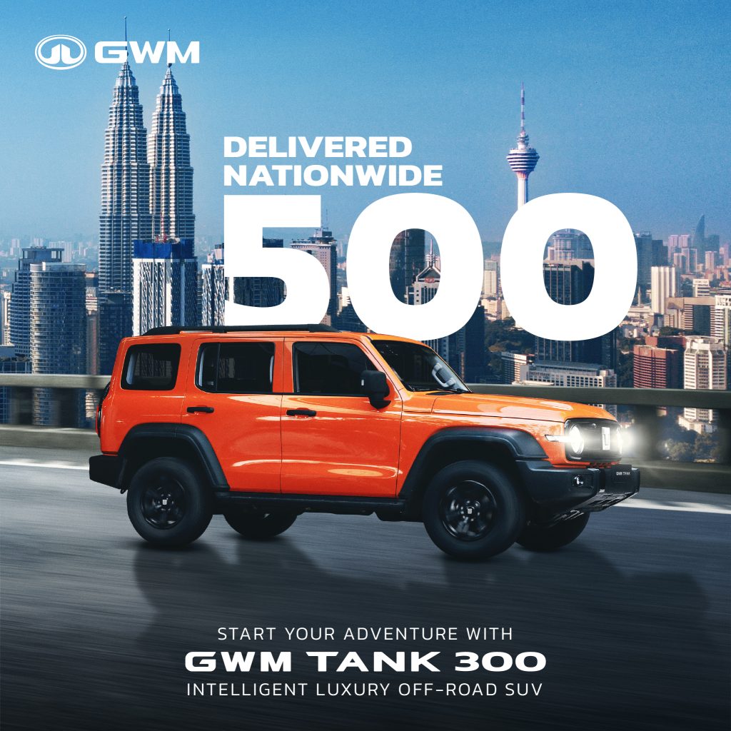 GWM Malaysia Raikan Pencapaian Penyerahan GWM TANK 300 yang Ke-500!