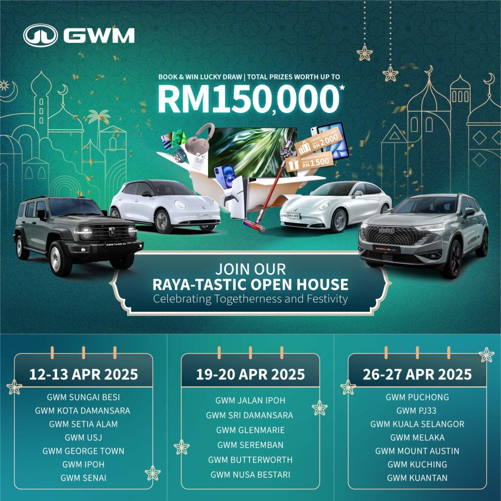 GWM Malaysia Launches “Raya Bersama GWM” Campaign to Celebrate Hari Raya Aidilfitri