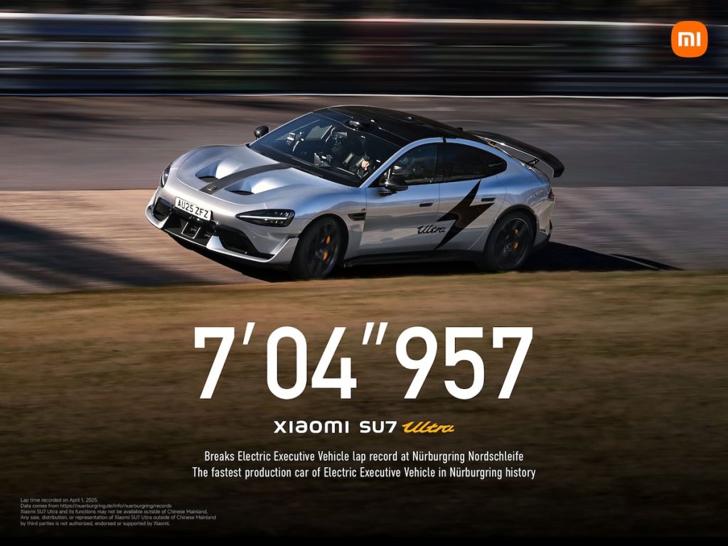 Xiaomi SU7 Ultra Sets Nürburgring Record – 7:04.957