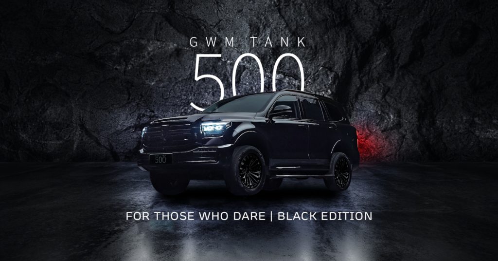 GWM Malaysia Melancarkan TANK 500 HEV Black Edition – RM336,800