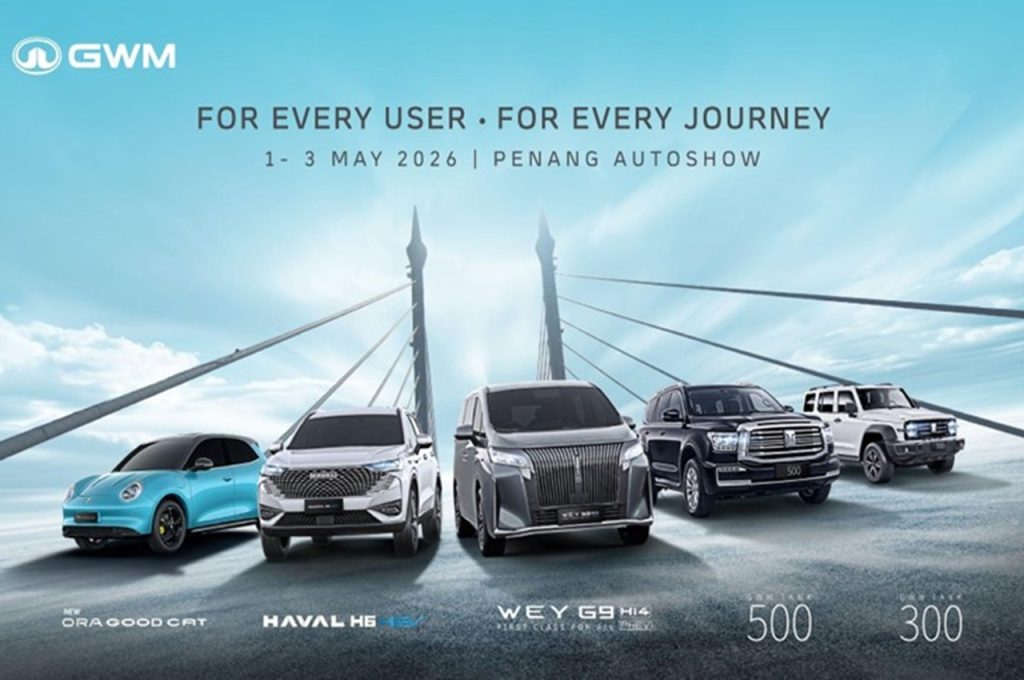 Saksikan GWM Tank 300 HEV di Penang Autoshow 2026 Akan Datang